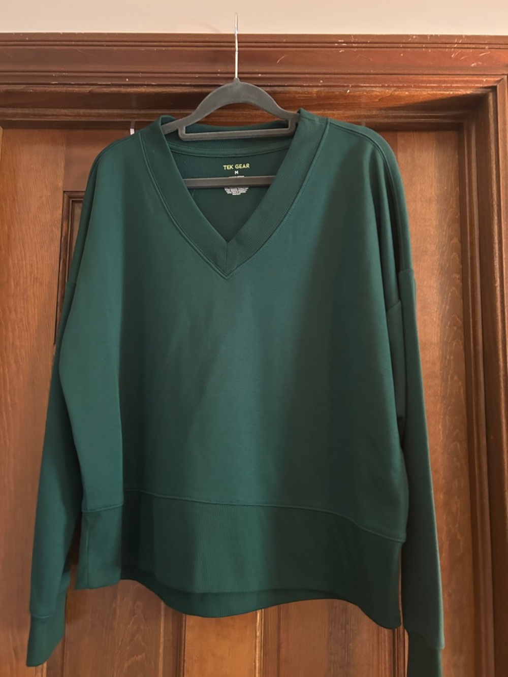 tek gear Dark Green V-Neck Sweatshirt